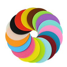 Load image into Gallery viewer, Kitchen Tools Gadgets 18/14cm Silicone Mat Heat Resistant Cup Mat Coasters Round Non-slip Table Placemat Kitchen Accessories M.