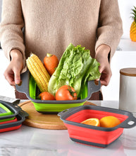 Load image into Gallery viewer, Kitchen Accessories Tools Fold-able Fruit Vegetable Washing Basket Strainer Portable Colander Collapsible Drainer Kitchen Gadgets