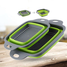 Load image into Gallery viewer, Kitchen Accessories Tools Fold-able Fruit Vegetable Washing Basket Strainer Portable Colander Collapsible Drainer Kitchen Gadgets