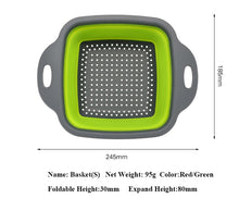 Load image into Gallery viewer, Kitchen Accessories Tools Fold-able Fruit Vegetable Washing Basket Strainer Portable Colander Collapsible Drainer Kitchen Gadgets