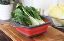 Load image into Gallery viewer, Kitchen Accessories Tools Fold-able Fruit Vegetable Washing Basket Strainer Portable Colander Collapsible Drainer Kitchen Gadgets