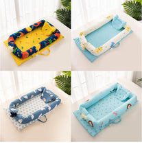 Load image into Gallery viewer, Baby Bed Portable Foldable Baby Crib Cartoon Kids Soft Cotton Nest Cradle Bedding Crib Child Nest Cotton Infant Travel Bed