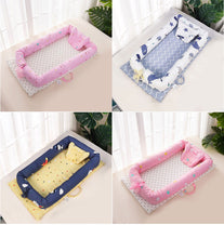 Load image into Gallery viewer, Baby Bed Portable Foldable Baby Crib Cartoon Kids Soft Cotton Nest Cradle Bedding Crib Child Nest Cotton Infant Travel Bed