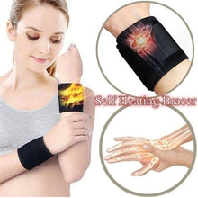 Load image into Gallery viewer, Wrist Support 1 Pair Magnetic Therapy Tourmaline Self-heating Wristband Sports Wrist Brace Belt Support Protector Sports Safety