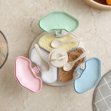 Load image into Gallery viewer, Kitchen Jars For Spices Rotating Glass Cruet Seasoning Jar Set BBQ Pepper Salt Shakers Paprika Bottle Kitchen Storage Rack Jar