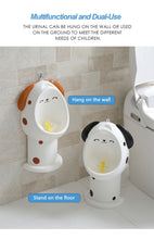 Load image into Gallery viewer, Baby Boy Potty Toilet Training Wall-Mounted Animal Urinal For Children Stand Vertical Urinal Kid Adjustable Pee Kids Pot Trainer