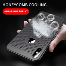 Load image into Gallery viewer, Luxury Case For iPhone 11 Pro Max Cases Hollow Heat Dissipation Back Cover For iPhone XS MAX XR X 10 7 8 Plus Hard PC