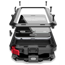 Load image into Gallery viewer, Heavy Duty Protection Doom armor Metal Aluminum phone Case for iPhone 11 Pro Max XR XS MAX 6 6S 7 8 Plus X 5S 5 Shockproof Cover