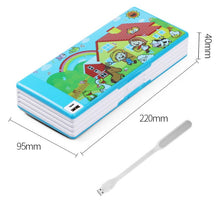 Load image into Gallery viewer, 2020 New Creative Multifunctional Pencil Case With Led Light Usb Mini Fan Student Stationery Box Korean Pencil Case Boy And Girl