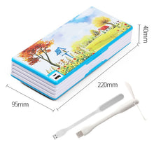 Load image into Gallery viewer, 2020 New Creative Multifunctional Pencil Case With Led Light Usb Mini Fan Student Stationery Box Korean Pencil Case Boy And Girl