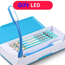 Load image into Gallery viewer, 2020 New Creative Multifunctional Pencil Case With Led Light Usb Mini Fan Student Stationery Box Korean Pencil Case Boy And Girl