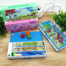 Load image into Gallery viewer, 2020 New Creative Multifunctional Pencil Case With Led Light Usb Mini Fan Student Stationery Box Korean Pencil Case Boy And Girl