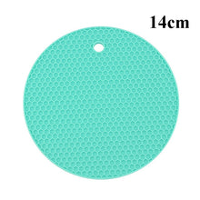 Load image into Gallery viewer, Kitchen Tools Gadgets 18/14cm Silicone Mat Heat Resistant Cup Mat Coasters Round Non-slip Table Placemat Kitchen Accessories M.