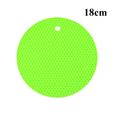 Load image into Gallery viewer, Kitchen Tools Gadgets 18/14cm Silicone Mat Heat Resistant Cup Mat Coasters Round Non-slip Table Placemat Kitchen Accessories M.