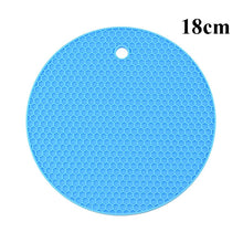 Load image into Gallery viewer, Kitchen Tools Gadgets 18/14cm Silicone Mat Heat Resistant Cup Mat Coasters Round Non-slip Table Placemat Kitchen Accessories M.