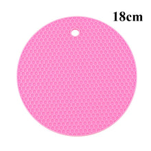 Load image into Gallery viewer, Kitchen Tools Gadgets 18/14cm Silicone Mat Heat Resistant Cup Mat Coasters Round Non-slip Table Placemat Kitchen Accessories M.