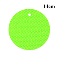 Load image into Gallery viewer, Kitchen Tools Gadgets 18/14cm Silicone Mat Heat Resistant Cup Mat Coasters Round Non-slip Table Placemat Kitchen Accessories M.