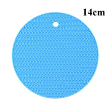 Load image into Gallery viewer, Kitchen Tools Gadgets 18/14cm Silicone Mat Heat Resistant Cup Mat Coasters Round Non-slip Table Placemat Kitchen Accessories M.