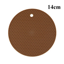 Load image into Gallery viewer, Kitchen Tools Gadgets 18/14cm Silicone Mat Heat Resistant Cup Mat Coasters Round Non-slip Table Placemat Kitchen Accessories M.