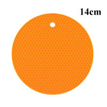 Load image into Gallery viewer, Kitchen Tools Gadgets 18/14cm Silicone Mat Heat Resistant Cup Mat Coasters Round Non-slip Table Placemat Kitchen Accessories M.