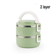 Load image into Gallery viewer, Stainless Steel Heat Preservation Lunch Box 1 Pieces Adult Business Bento Box Food Container For Kids Portable Picnic School