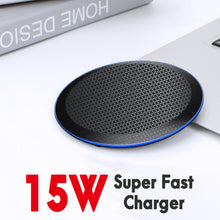 Load image into Gallery viewer, amzish 15W Fast QI Wireless Charger For iPhone 11 Pro 8 X XR XS Max 15W USB Quick Wireless Charging Pad For Samsung S10 S9 Note9