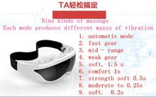 Load image into Gallery viewer, Rechargeable Electric Air Pressure Eye Massager Functions Wireless Vibration Magnetic Far-infrared Heating Usb Glasses