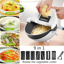 Load image into Gallery viewer, Multi-function Rotate Vegetable Cutter Portable Food Slicer Safe Grater Kit For Kitchen