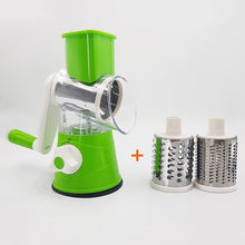 Load image into Gallery viewer, Potato Carrot Grater Slicer Vegetable Cutter Round Mandoline Slicer Stainless Steel Multifunction Chopper Blades Kitchen Tool