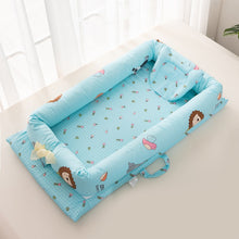 Load image into Gallery viewer, Baby Bed Portable Foldable Baby Crib Cartoon Kids Soft Cotton Nest Cradle Bedding Crib Child Nest Cotton Infant Travel Bed