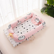 Load image into Gallery viewer, Baby Bed Portable Foldable Baby Crib Cartoon Kids Soft Cotton Nest Cradle Bedding Crib Child Nest Cotton Infant Travel Bed
