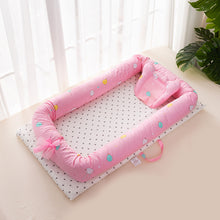 Load image into Gallery viewer, Baby Bed Portable Foldable Baby Crib Cartoon Kids Soft Cotton Nest Cradle Bedding Crib Child Nest Cotton Infant Travel Bed