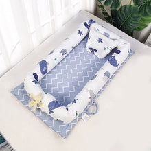 Load image into Gallery viewer, Baby Bed Portable Foldable Baby Crib Cartoon Kids Soft Cotton Nest Cradle Bedding Crib Child Nest Cotton Infant Travel Bed