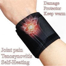 Load image into Gallery viewer, Wrist Support 1 Pair Magnetic Therapy Tourmaline Self-heating Wristband Sports Wrist Brace Belt Support Protector Sports Safety
