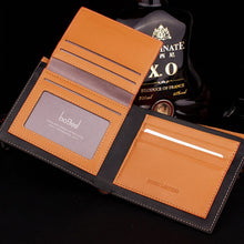 Load image into Gallery viewer, Classic Solid Leather Men's Wallets Purse For Man Striped Designer Male Credit Card Holders