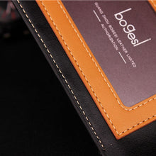 Load image into Gallery viewer, Classic Solid Leather Men's Wallets Purse For Man Striped Designer Male Credit Card Holders