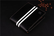 Load image into Gallery viewer, Classic Solid Leather Men's Wallets Purse For Man Striped Designer Male Credit Card Holders