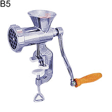 Load image into Gallery viewer, Aluminium Hand Operate Manual Meat Grinder Sausage Beef Mincer With Table top Clamp Kitchen Home Tool
