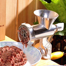 Load image into Gallery viewer, Aluminium Hand Operate Manual Meat Grinder Sausage Beef Mincer With Table top Clamp Kitchen Home Tool