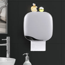 Load image into Gallery viewer, Bathroom Waterproof Tissue Box Plastic Bath Toilet Paper Holder Wall Mounted Paper Storage Box Double Layer Dispenser