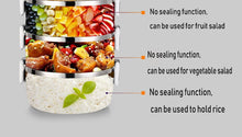Load image into Gallery viewer, Stainless Steel Heat Preservation Lunch Box 1 Pieces Adult Business Bento Box  Food Container For Kids Portable Picnic School
