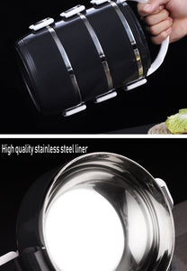 Stainless Steel Heat Preservation Lunch Box 1 Pieces Adult Business Bento Box  Food Container For Kids Portable Picnic School