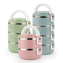 Load image into Gallery viewer, Stainless Steel Heat Preservation Lunch Box 1 Pieces Adult Business Bento Box  Food Container For Kids Portable Picnic School
