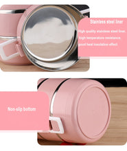 Load image into Gallery viewer, Stainless Steel Heat Preservation Lunch Box 1 Pieces Adult Business Bento Box  Food Container For Kids Portable Picnic School
