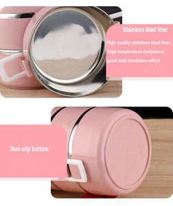 Stainless Steel Heat Preservation Lunch Box 1 Pieces Adult Business Bento Box  Food Container For Kids Portable Picnic School