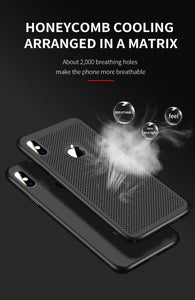 Luxury Case For iPhone 11 Pro Max Cases Hollow Heat Dissipation Back Cover For iPhone XS MAX XR X 10 7 8 Plus Hard PC