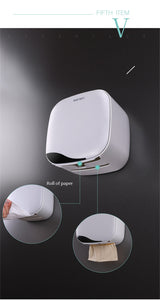 Bathroom Waterproof Tissue Box Plastic Bath Toilet Paper Holder Wall Mounted Paper Storage Box Double Layer Dispenser