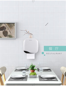 Bathroom Waterproof Tissue Box Plastic Bath Toilet Paper Holder Wall Mounted Paper Storage Box Double Layer Dispenser
