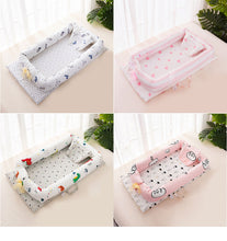 Load image into Gallery viewer, Baby Bed Portable Foldable Baby Crib Cartoon Kids Soft Cotton Nest Cradle Bedding Crib Child Nest Cotton Infant Travel Bed
