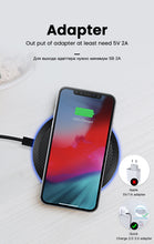 Load image into Gallery viewer, amzish 15W Fast QI Wireless Charger For iPhone 11 Pro 8 X XR XS Max 15W USB Quick Wireless Charging Pad For Samsung S10 S9 Note9
